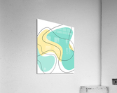 Abstract Thin Line Scribbles Acrylic Print