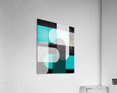 Geometric Abstract Teal Acrylic Print