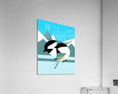 Geometric Chickadee Vector Art Acrylic Print
