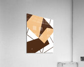 Scattered Triangle Abstract On White Background Acrylic Print