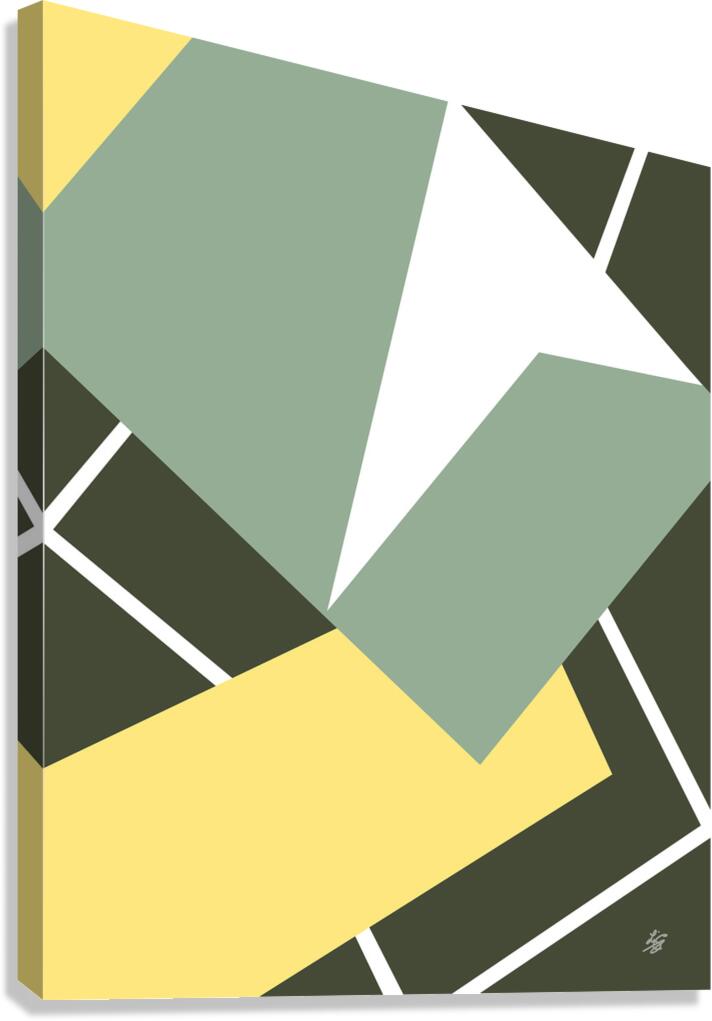 Geometric Abstract Shapes Canvas Print