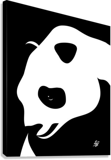 Giant Panda Portrait Canvas Print