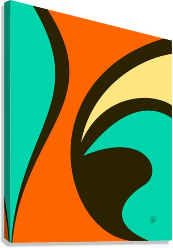Colorful Abstract Waves Canvas Print