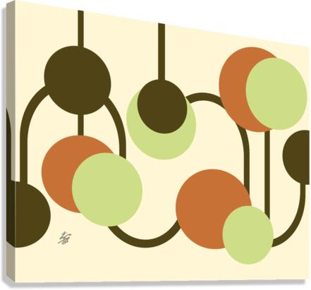 Chandelier Circle Abstract Canvas Print