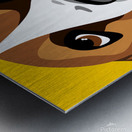 Basset Hound Vector Portrait Metal print