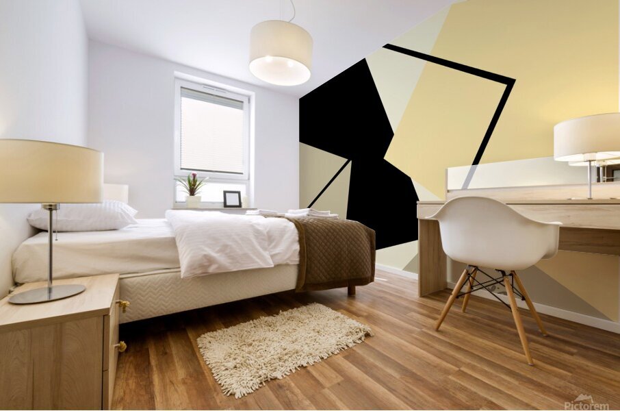Geometric Abstract Shapes Mural print