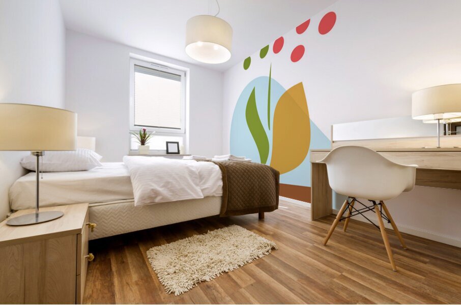 Boho Botanical Mural print