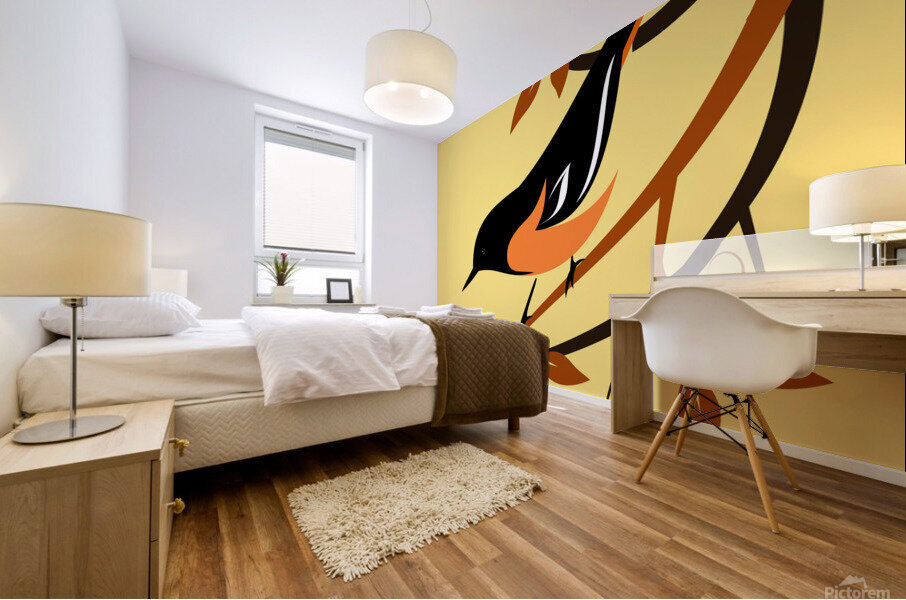 Baltimore Oriole Bird Mural print
