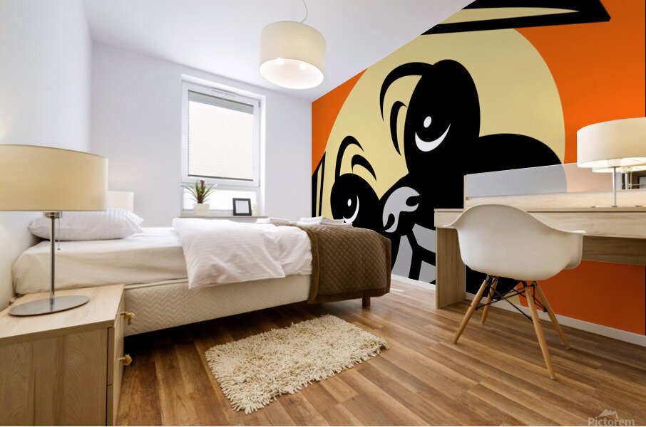 Cute Pug Dog Mural print