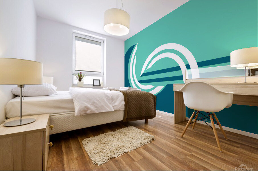 Ocean Wave Abstract Mural print