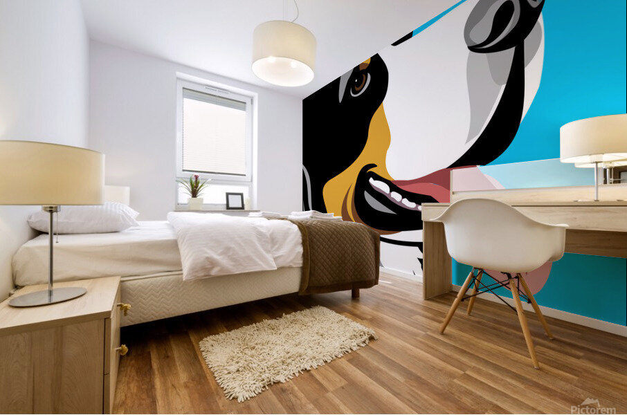 Bernese Mountain dog Mural print