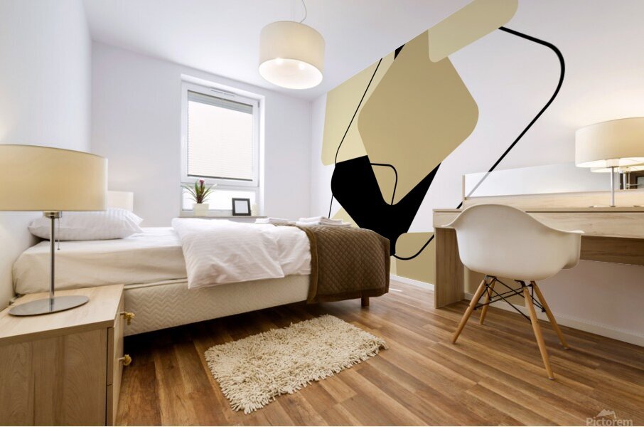 Random Square Abstract Mural print