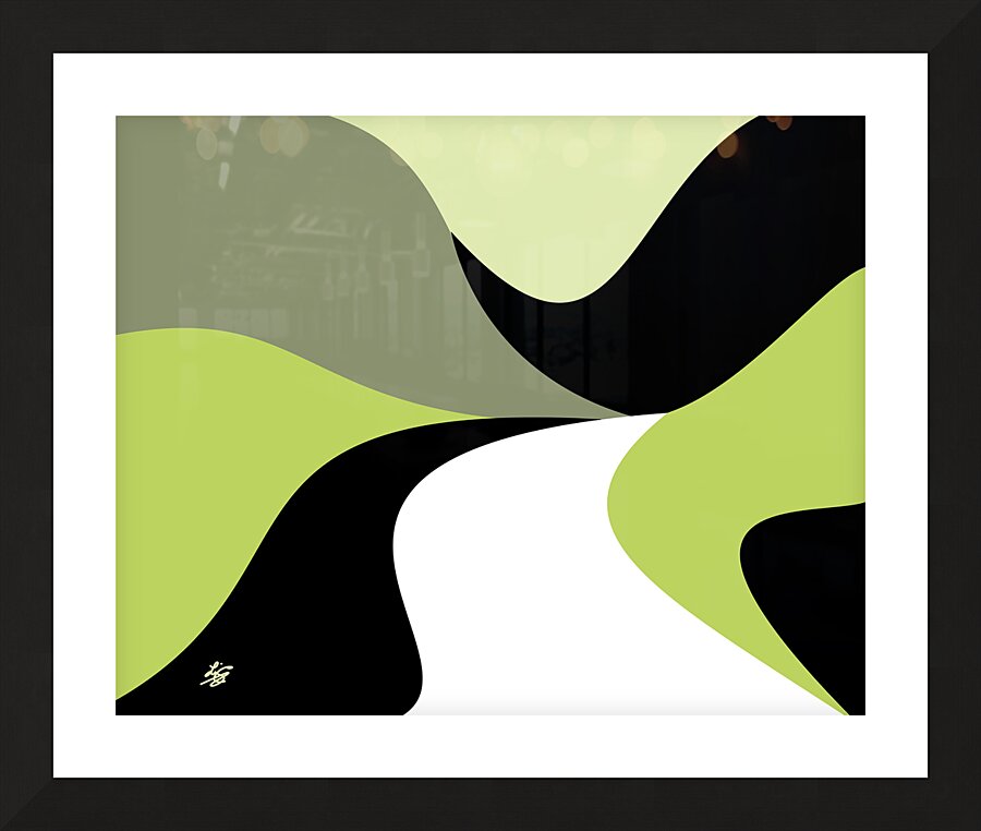 Mountain Road Abstract Picture Frame print
