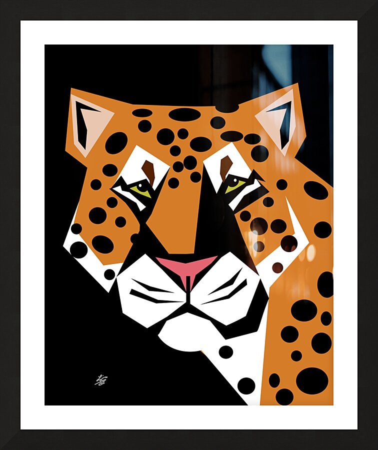 Leopard Picture Frame print