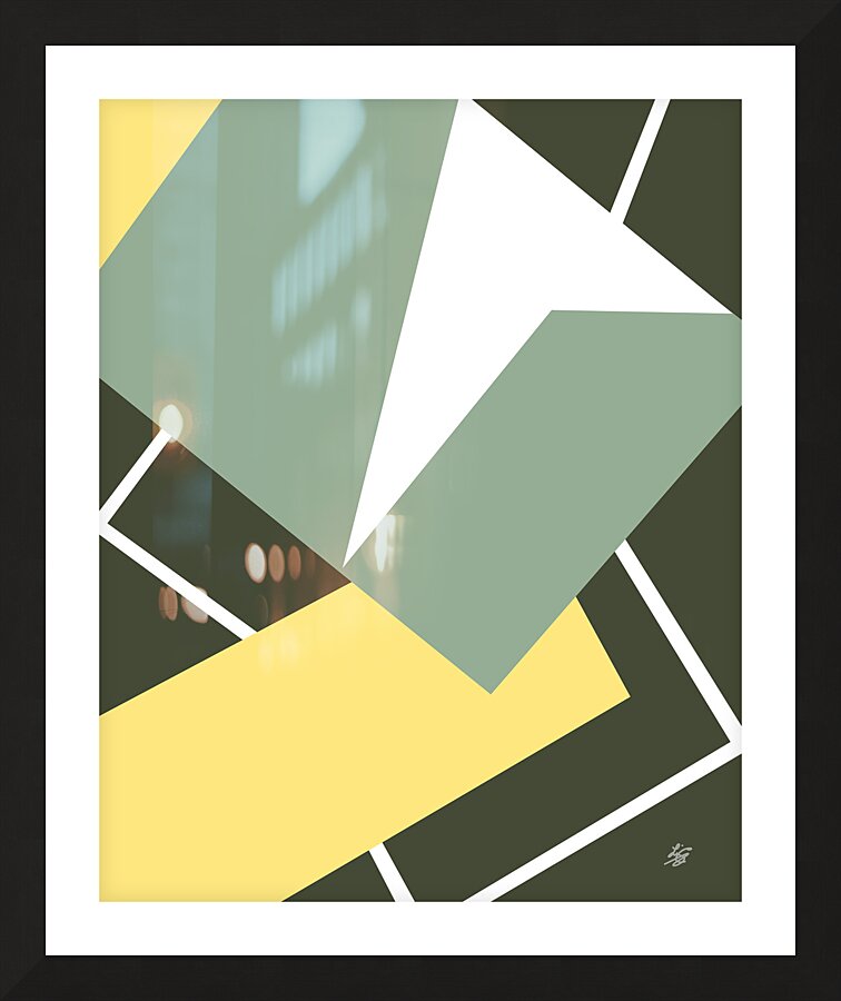 Geometric Abstract Shapes Picture Frame print
