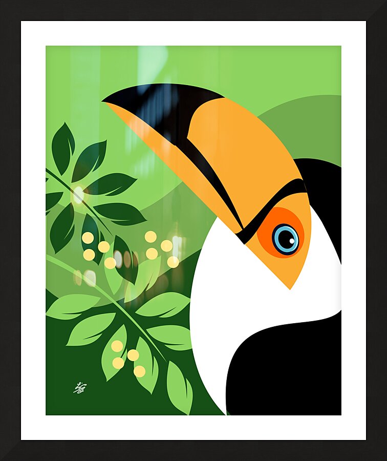 Toco Toucan Picture Frame print