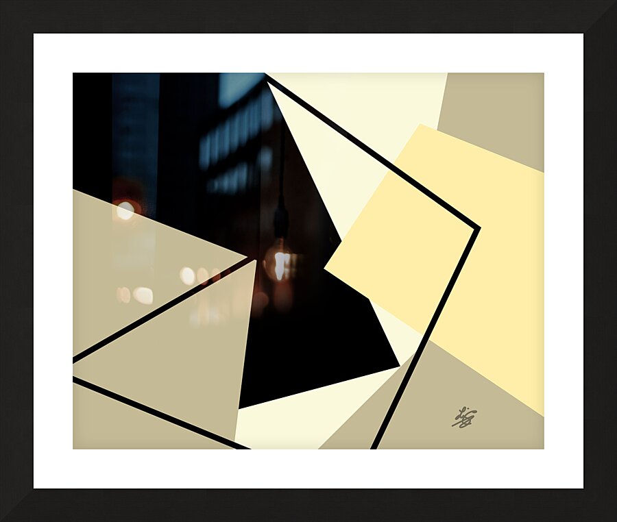 Geometric Abstract Shapes Picture Frame print