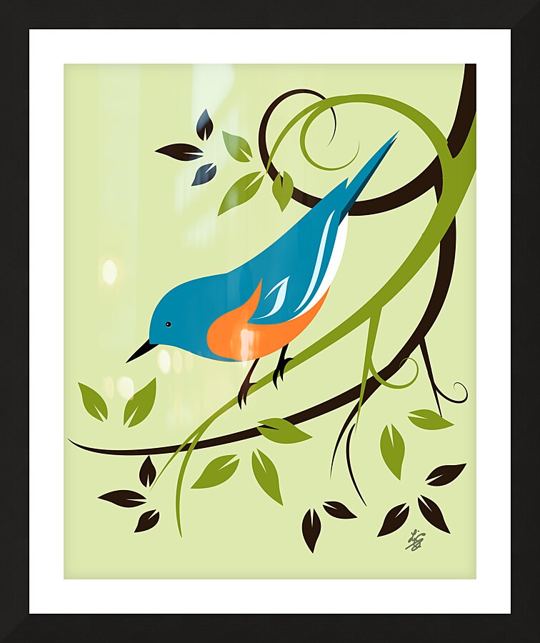 Eastern Bluebird Picture Frame print
