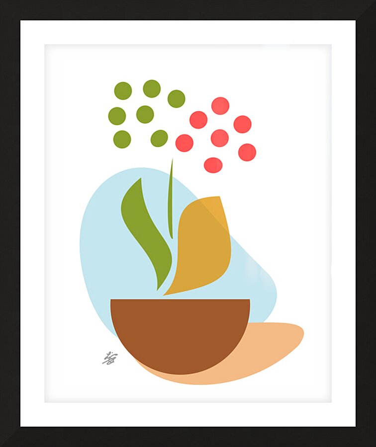 Boho Botanical Picture Frame print
