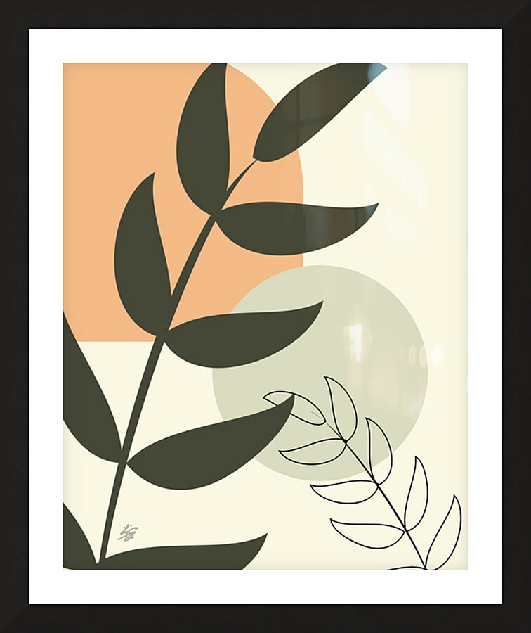 Modern Botanical Abstract Picture Frame print