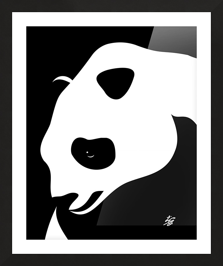 Giant Panda Portrait Picture Frame print