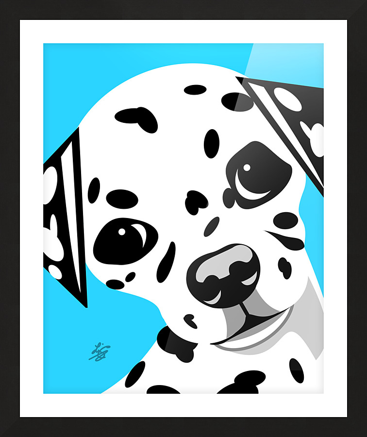 Dalmatian Puppy Picture Frame print