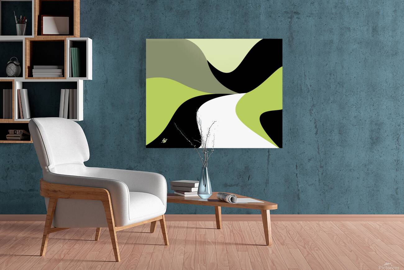 Mountain Road Abstract Reproduction