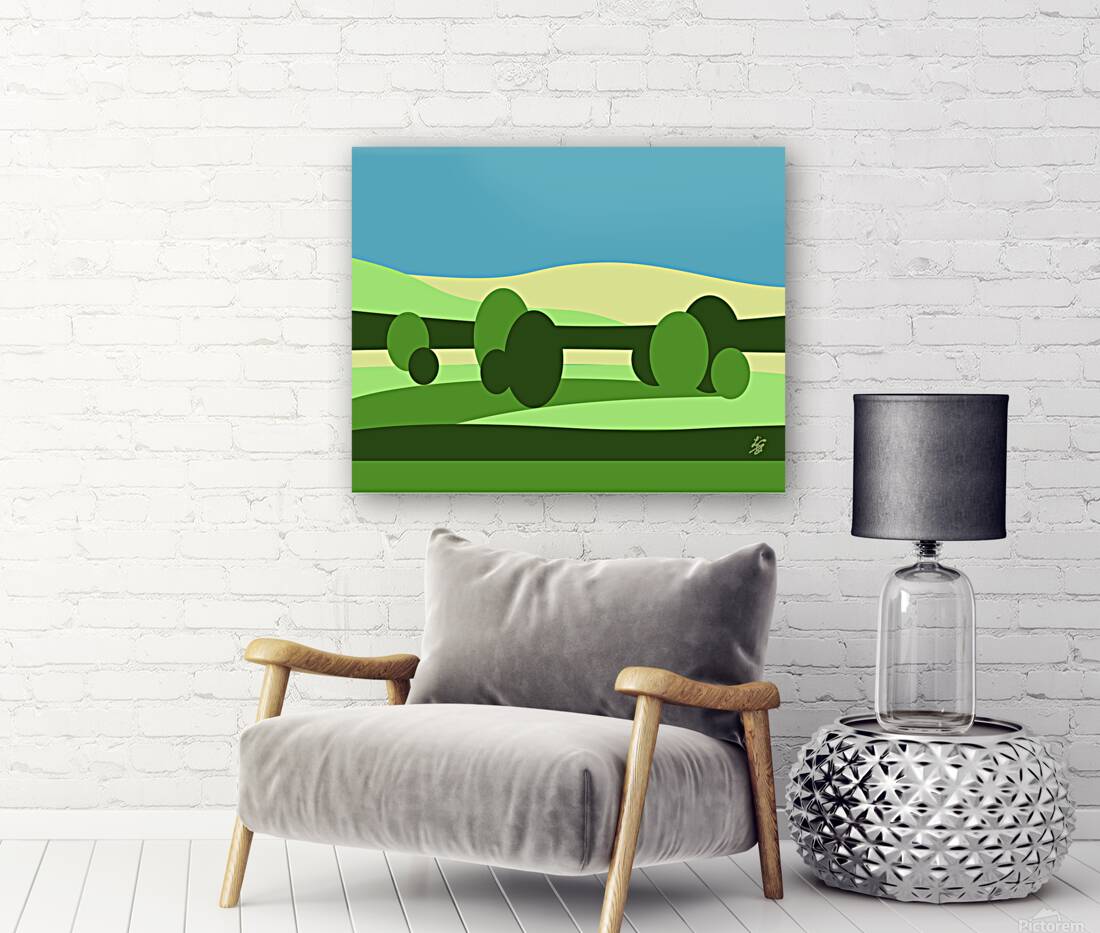 Abstract Bush Landscape Reproduction