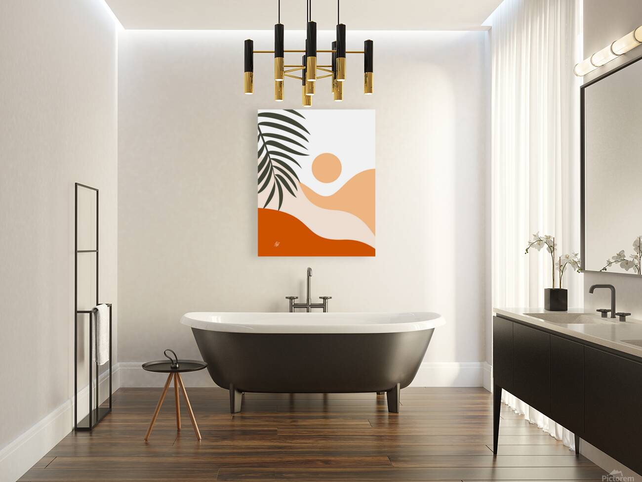 Boho Sunset Landscape Reproduction