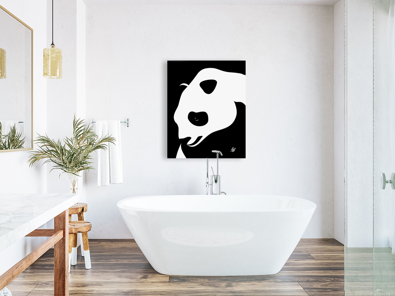 Giant Panda Portrait Reproduction
