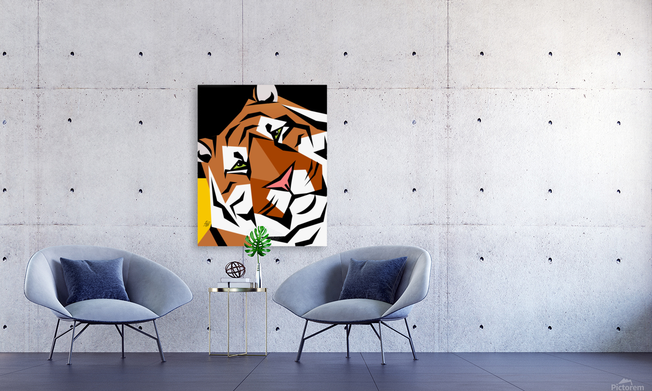 Geometric Tiger Face Reproduction