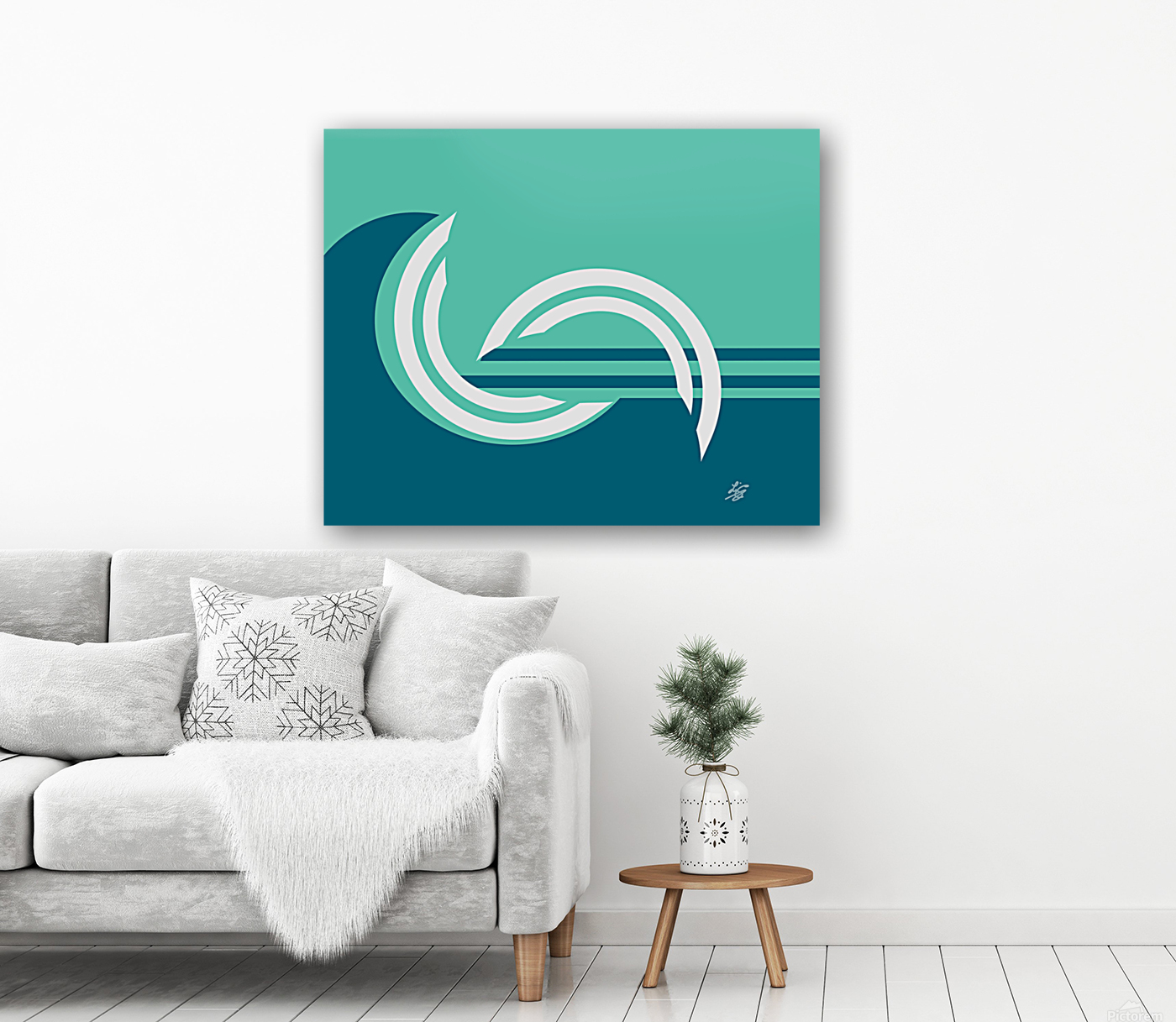 Ocean Wave Abstract Reproduction