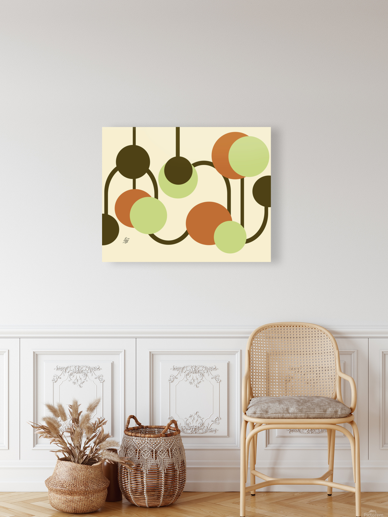 Chandelier Circle Abstract Reproduction