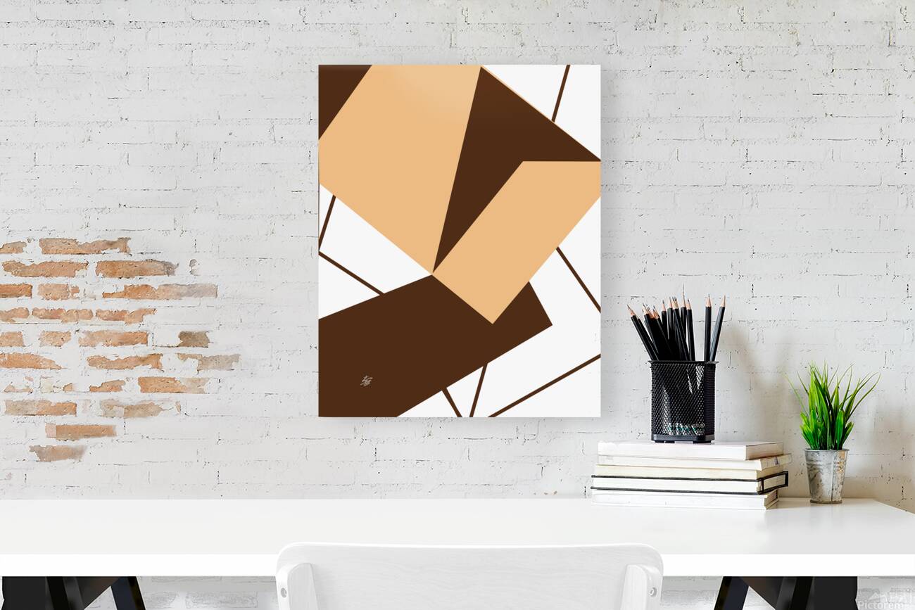 Scattered Triangle Abstract On White Background Reproduction