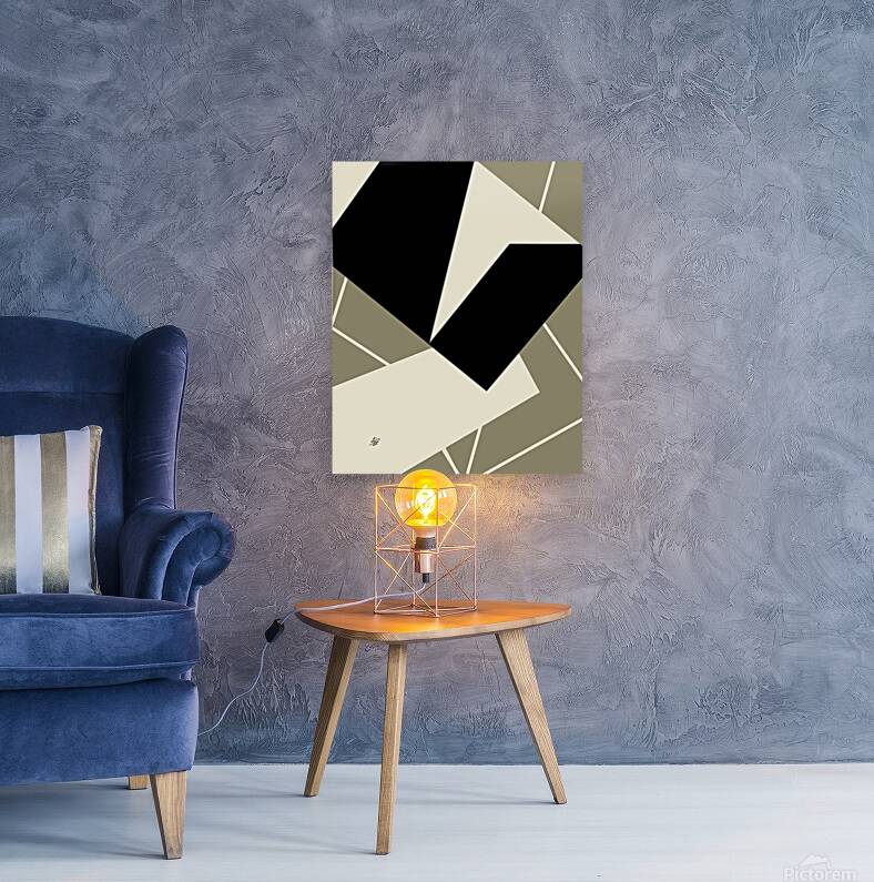 Geometric Abstract Beige Reproduction
