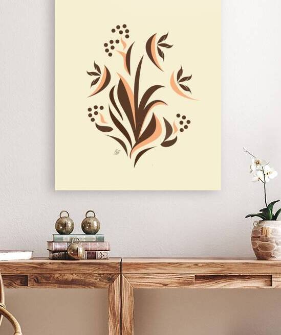Floral Bouquet Swirl Abstract by Liz Cereby
