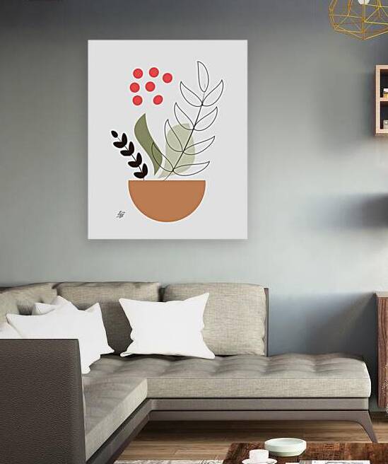 Boho Botanical Abstract by Liz Cereby