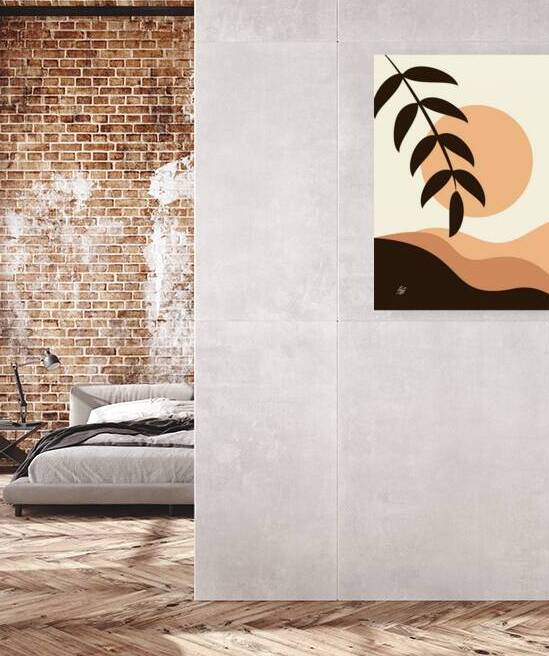 Botanical Leaf Boho Abstract by Liz Cereby