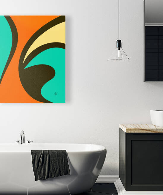 Colorful Abstract Waves Reproduction