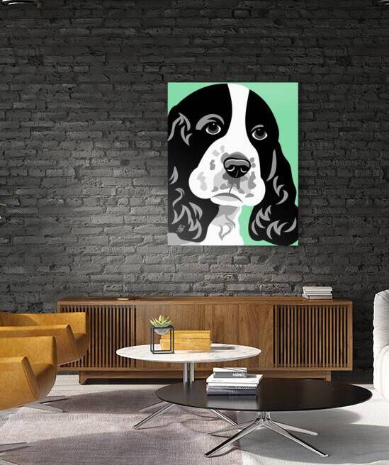 Spaniel Dog Lover Art by Liz Cereby