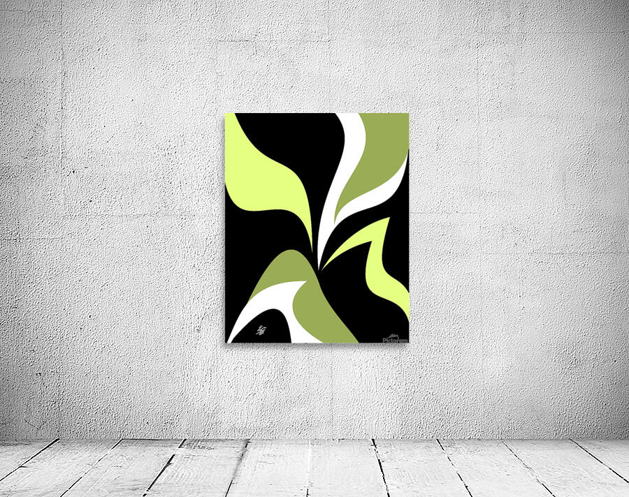 Lime Green Abstract Wall Preview