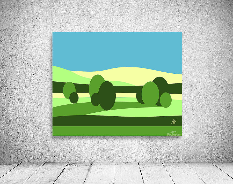 Abstract Bush Landscape Wall Preview