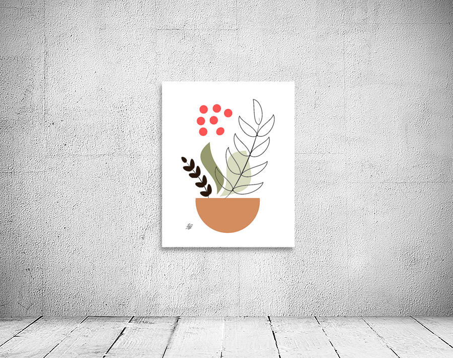 Boho Botanical Abstract Wall Preview