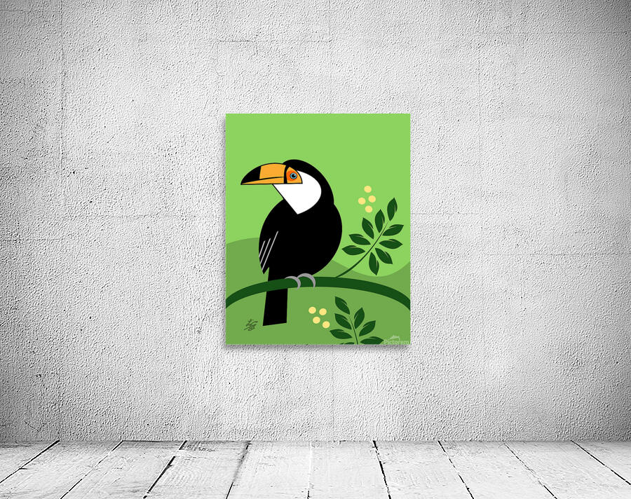 Stylized Toucan Wall Preview