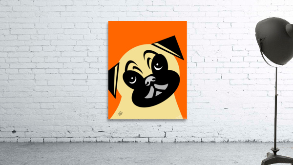 Cute Pug Dog Wall Preview