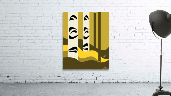 Abstract Birch Tree Landscape Wall Preview