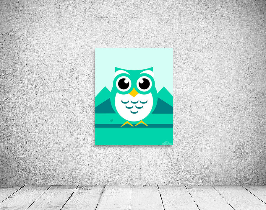 Cute Owl Vector cartoon Wall Preview
