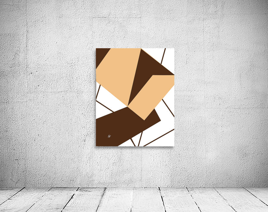 Scattered Triangle Abstract On White Background Wall Preview