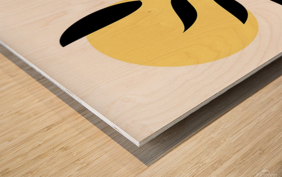 Boho Leaf Art Wood print