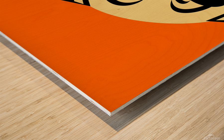 Cute Pug Dog Wood print